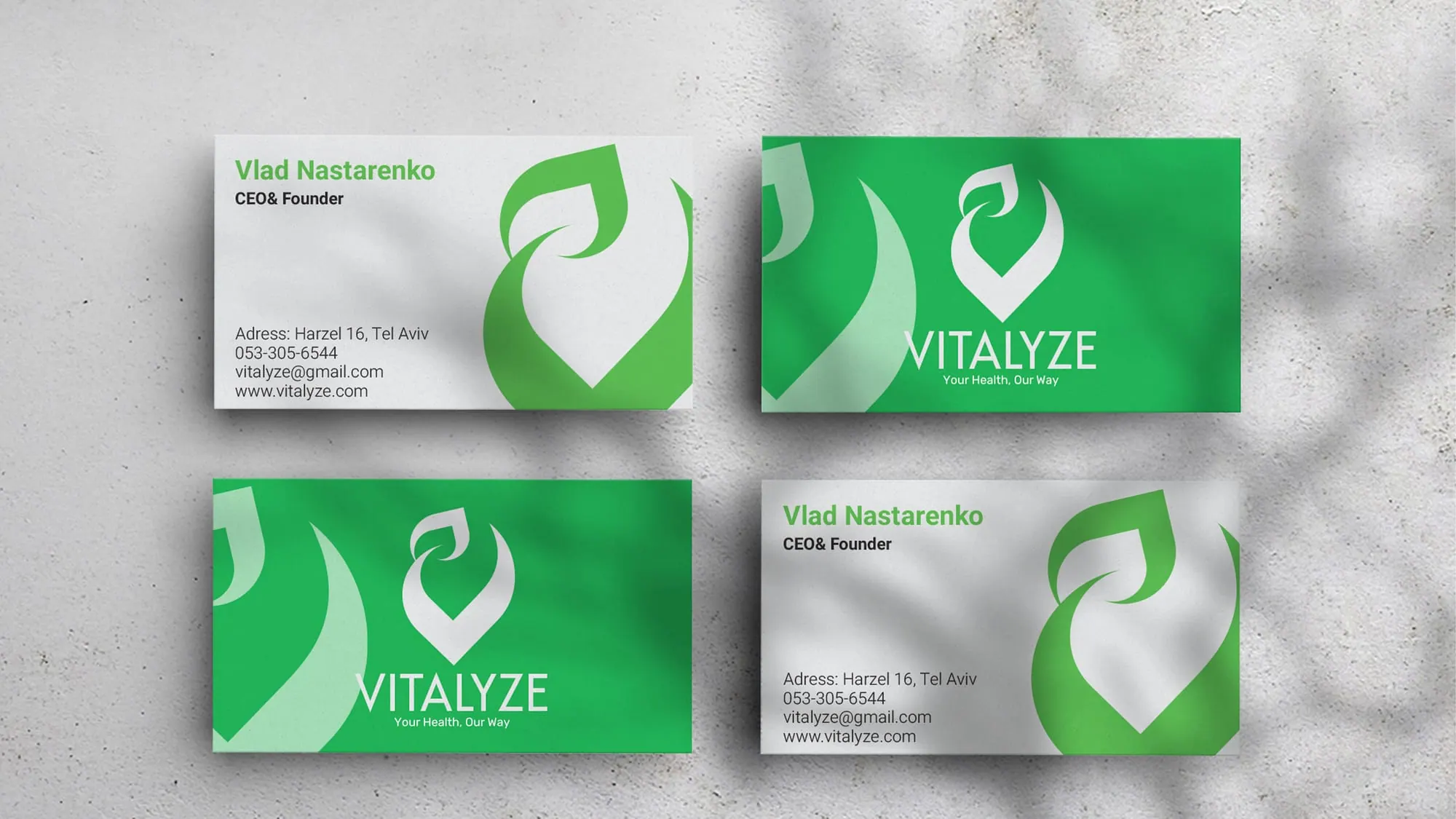 Vitalyze business cards
